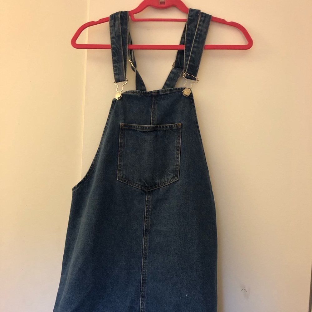 Jean overall dress